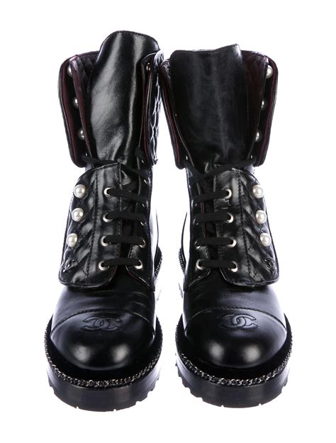 chanel combat boots 2017